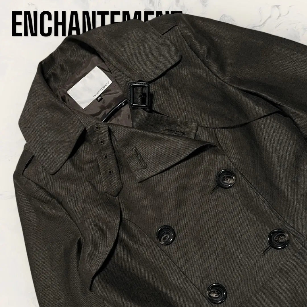 [Unused] ENCHANTEMENT Linen Pleated Trench Coat