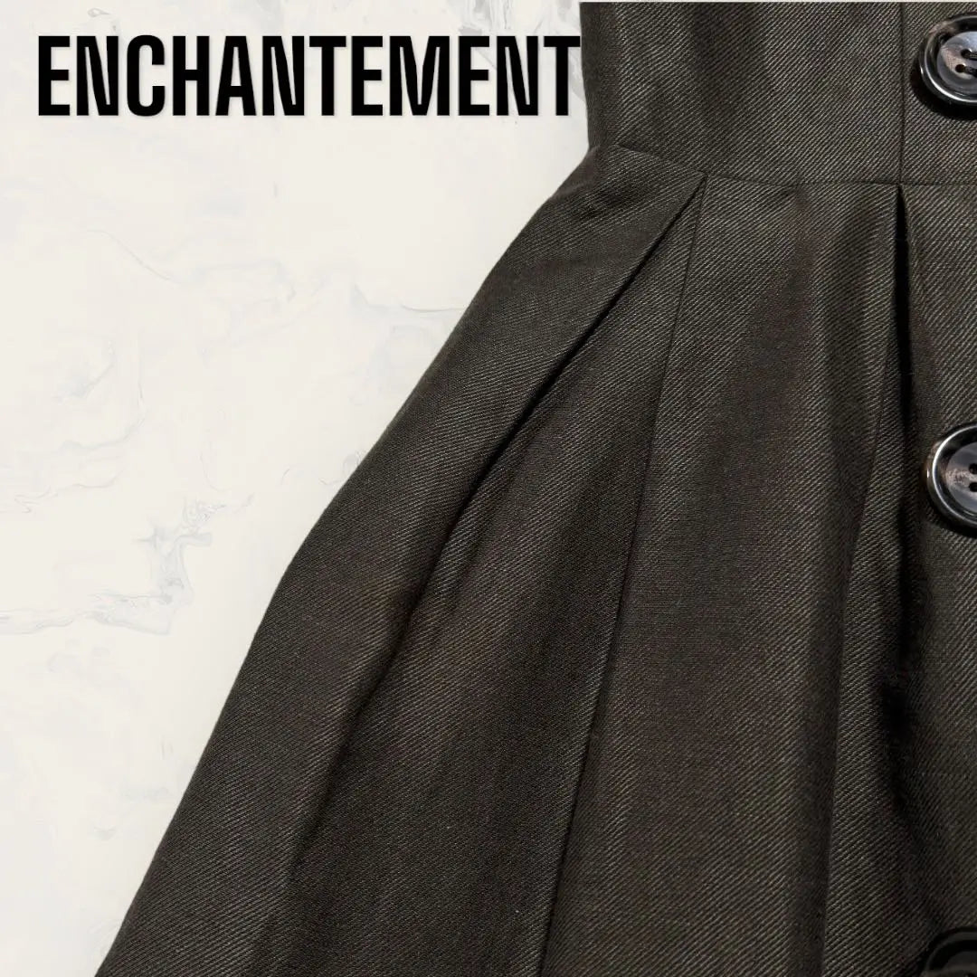 [Unused] ENCHANTEMENT Linen Pleated Trench Coat