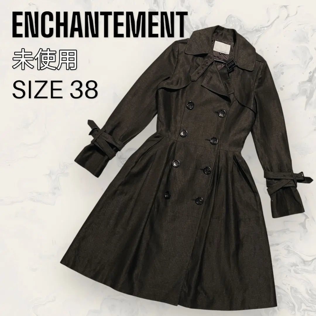 [Unused] ENCHANTEMENT Linen Pleated Trench Coat