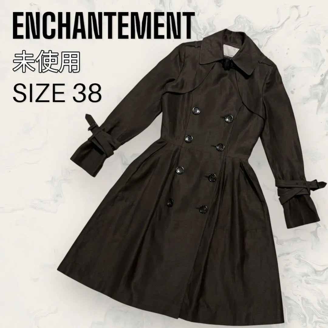 [Unused] ENCHANTEMENT Linen Pleated Trench Coat