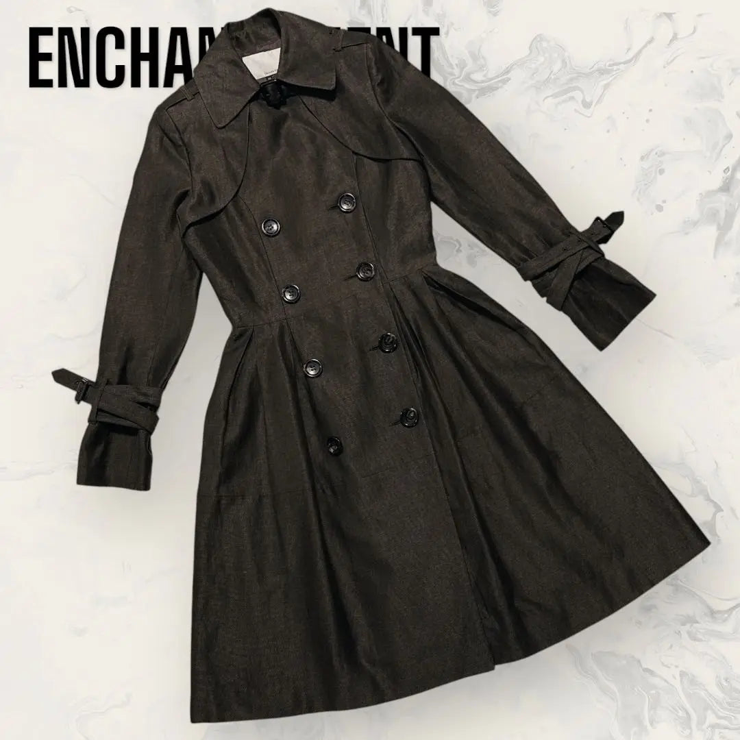 [Unused] ENCHANTEMENT Linen Pleated Trench Coat