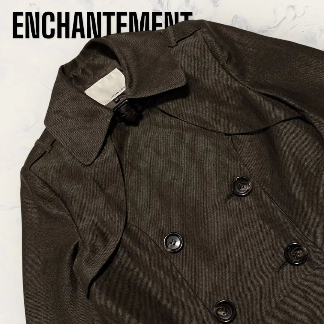 [Unused] ENCHANTEMENT Linen Pleated Trench Coat