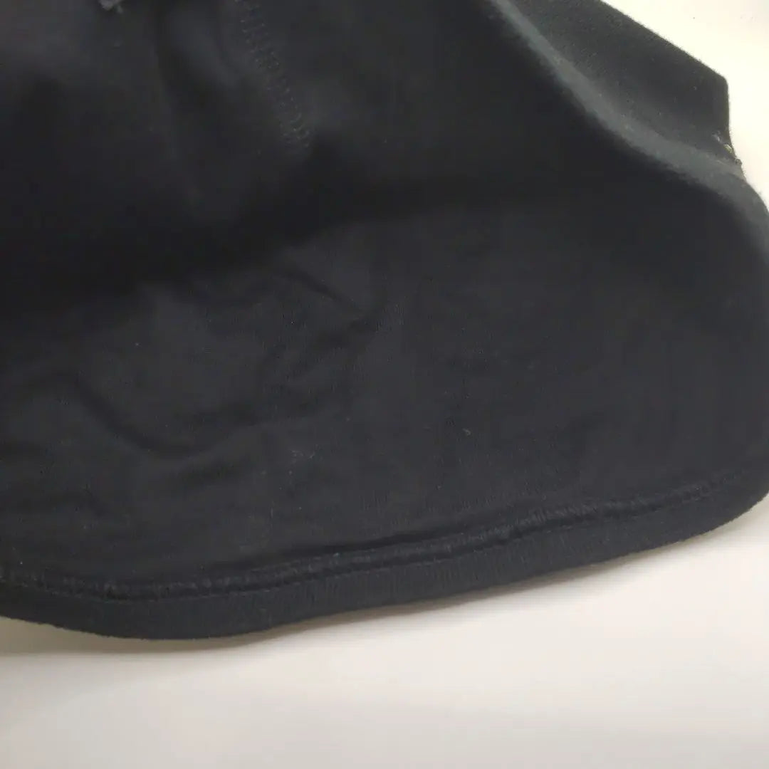 ◆8366 Gorro de punto negro rugido inferior negro