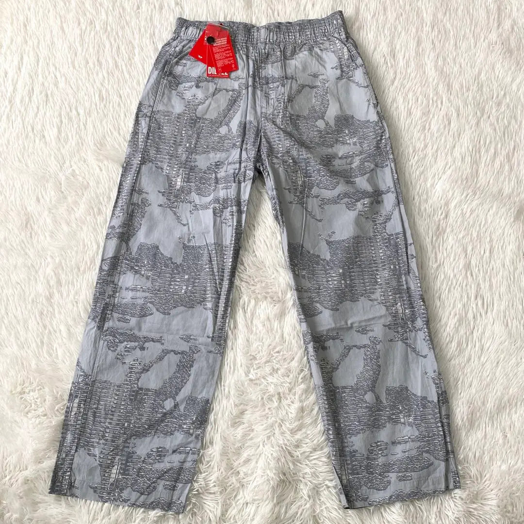 [Nueva etiqueta incluida] DIESEL P-FERGY-E Pantalón con estampado integral 46 gris