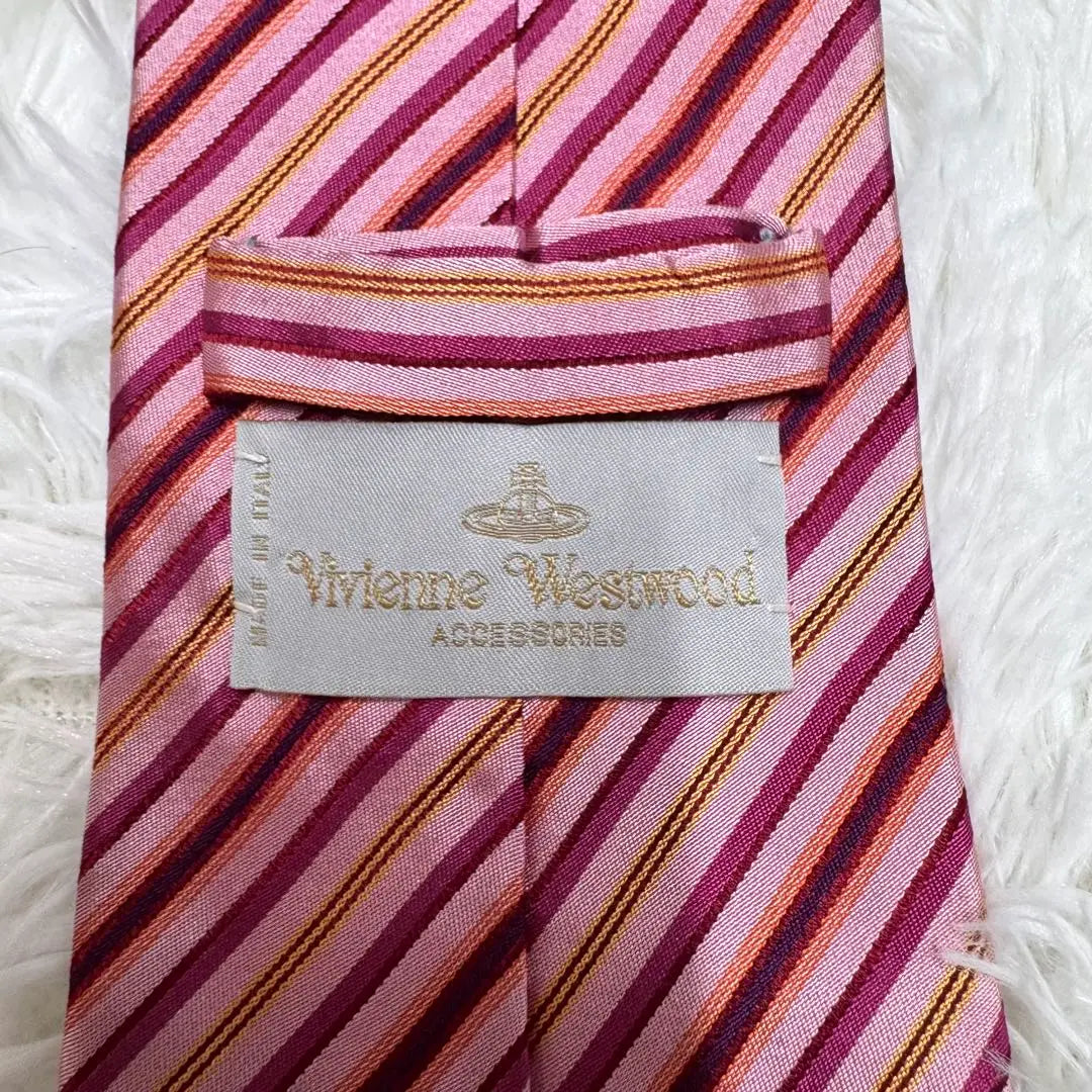 Vivienne Westwood Check Tie Orb Embroidered Silk