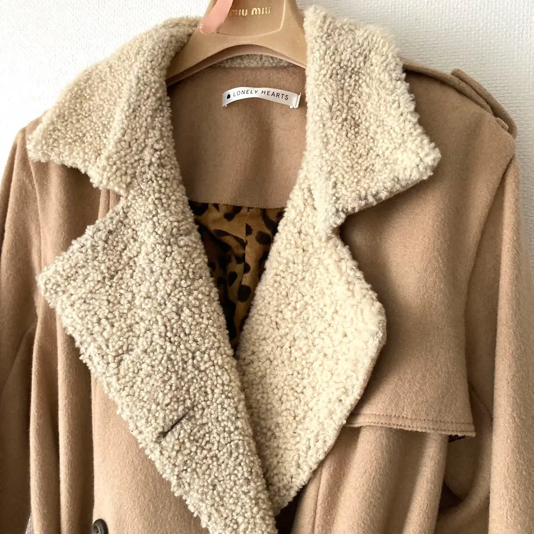 [Beautiful goods] FIFI et Fafa trench coat M -L lining leopard pattern