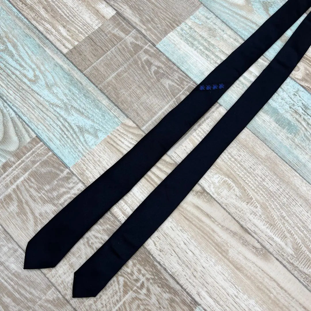 Dior tie solid tie black high brand luxury silk