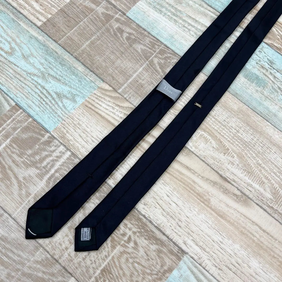 Dior tie solid tie black high brand luxury silk