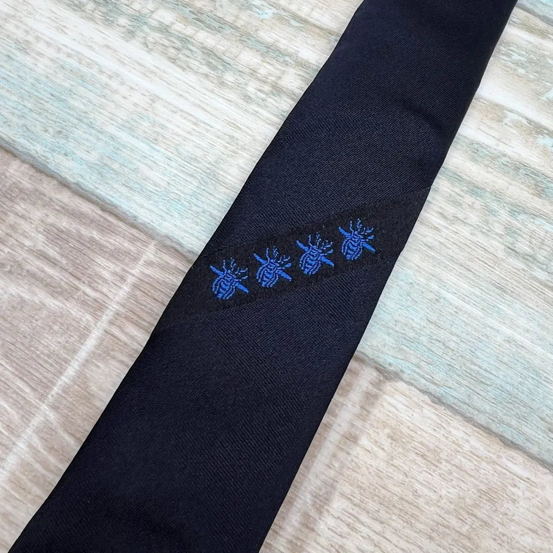 Dior tie solid tie black high brand luxury silk