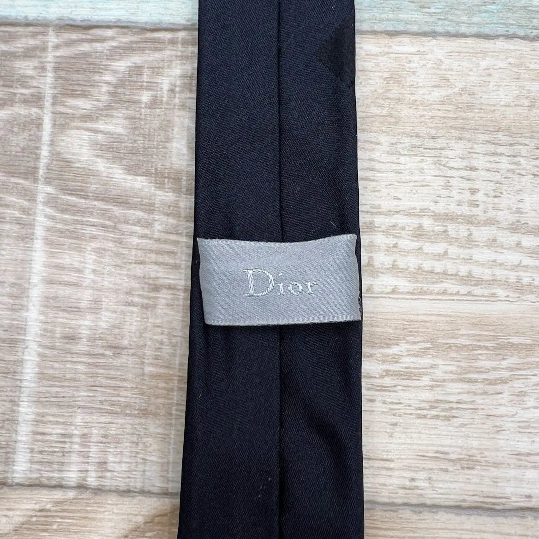 Dior tie solid tie black high brand luxury silk