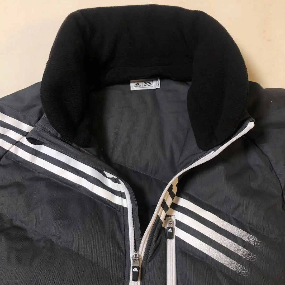 Adidas Golf Double Zip Down Jacket Gray XO Size