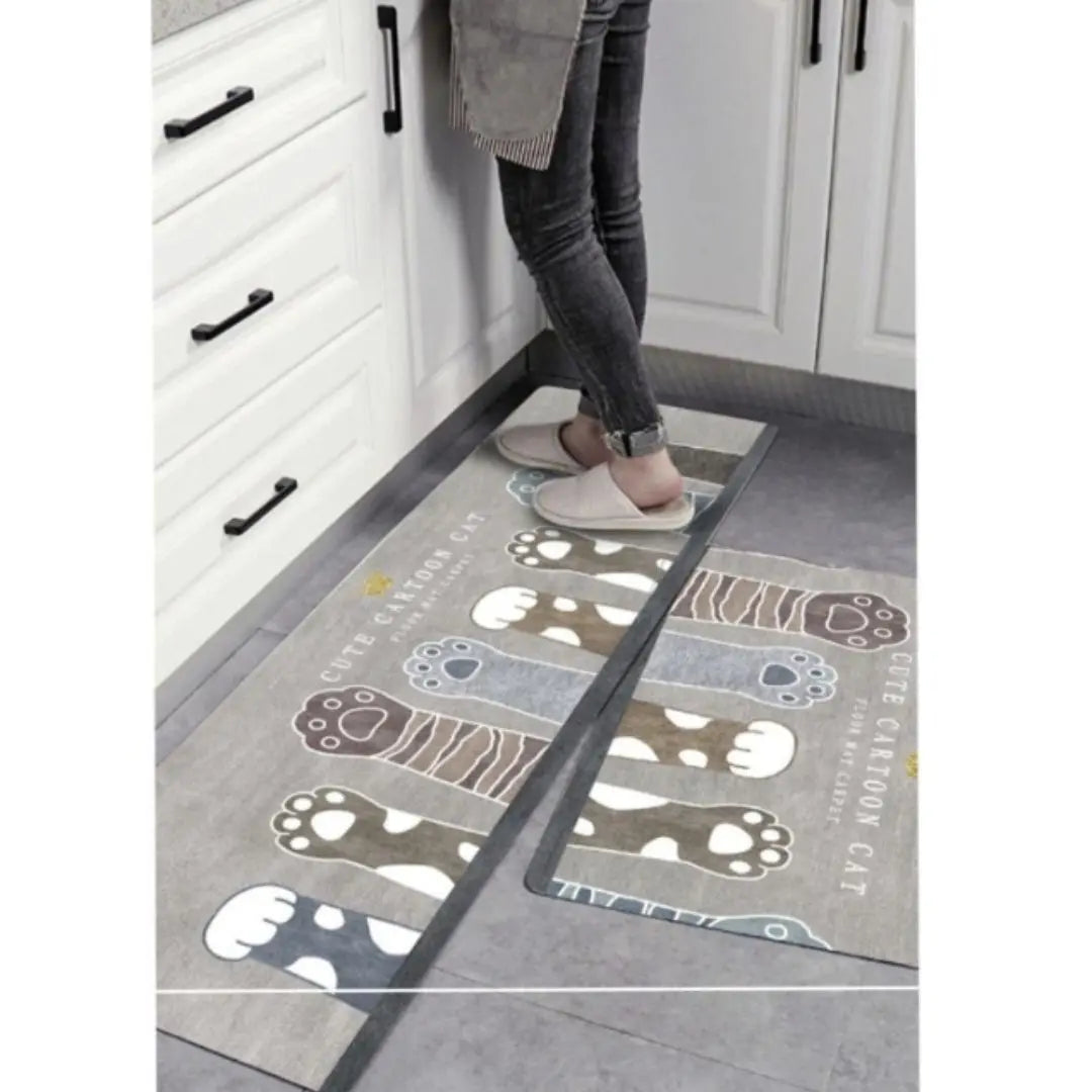 [Only a few left] Kitchen mat, cat, paw pad, set of 2, 40 x 60, 40 x 120