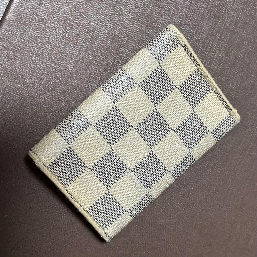 Good condition Louis Vuitton Damier Azur Multicle 6 key case