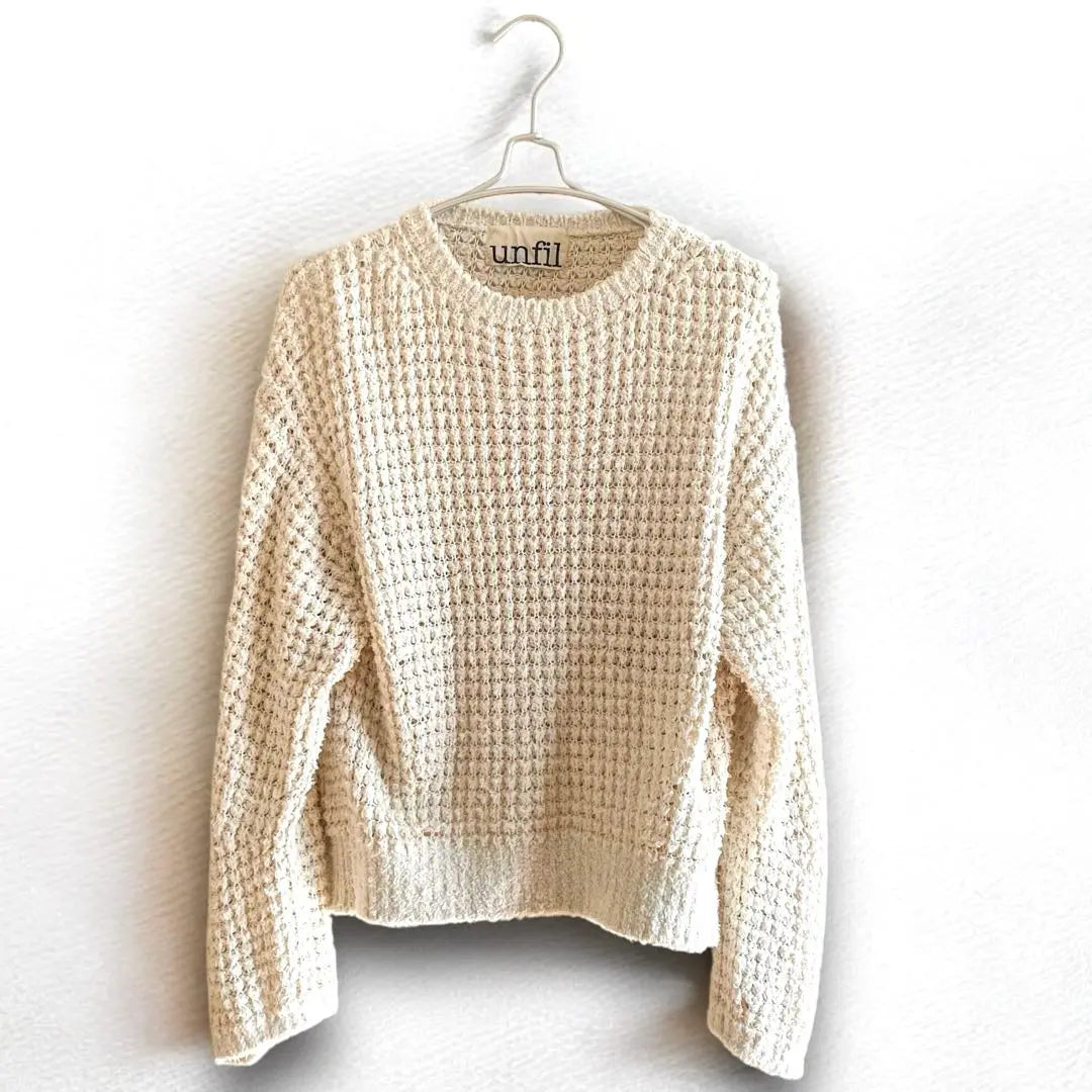 Sold out ⭐︎unfil cotton chunky waffle knit sweater