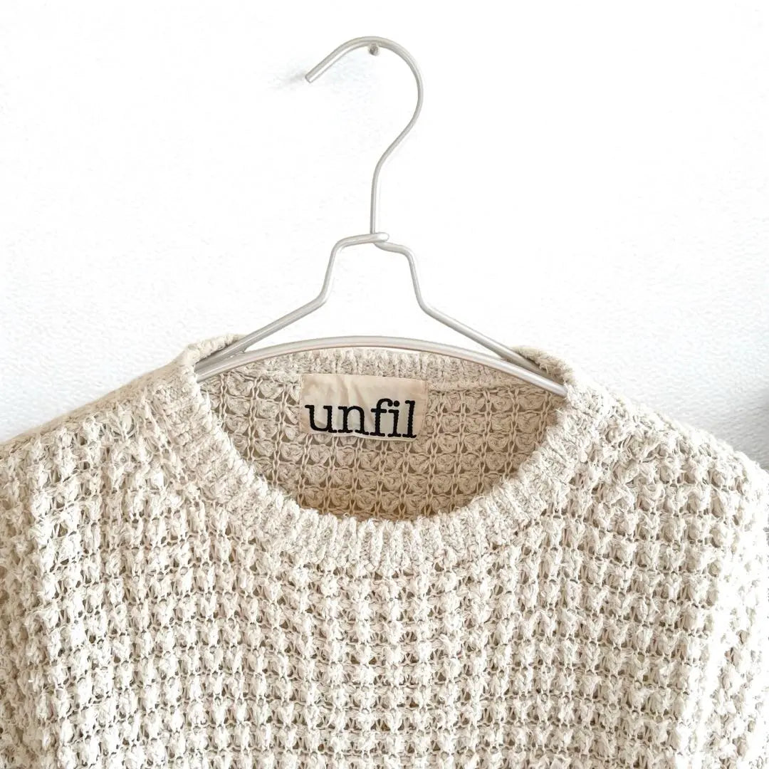 Sold out ⭐︎unfil cotton chunky waffle knit sweater