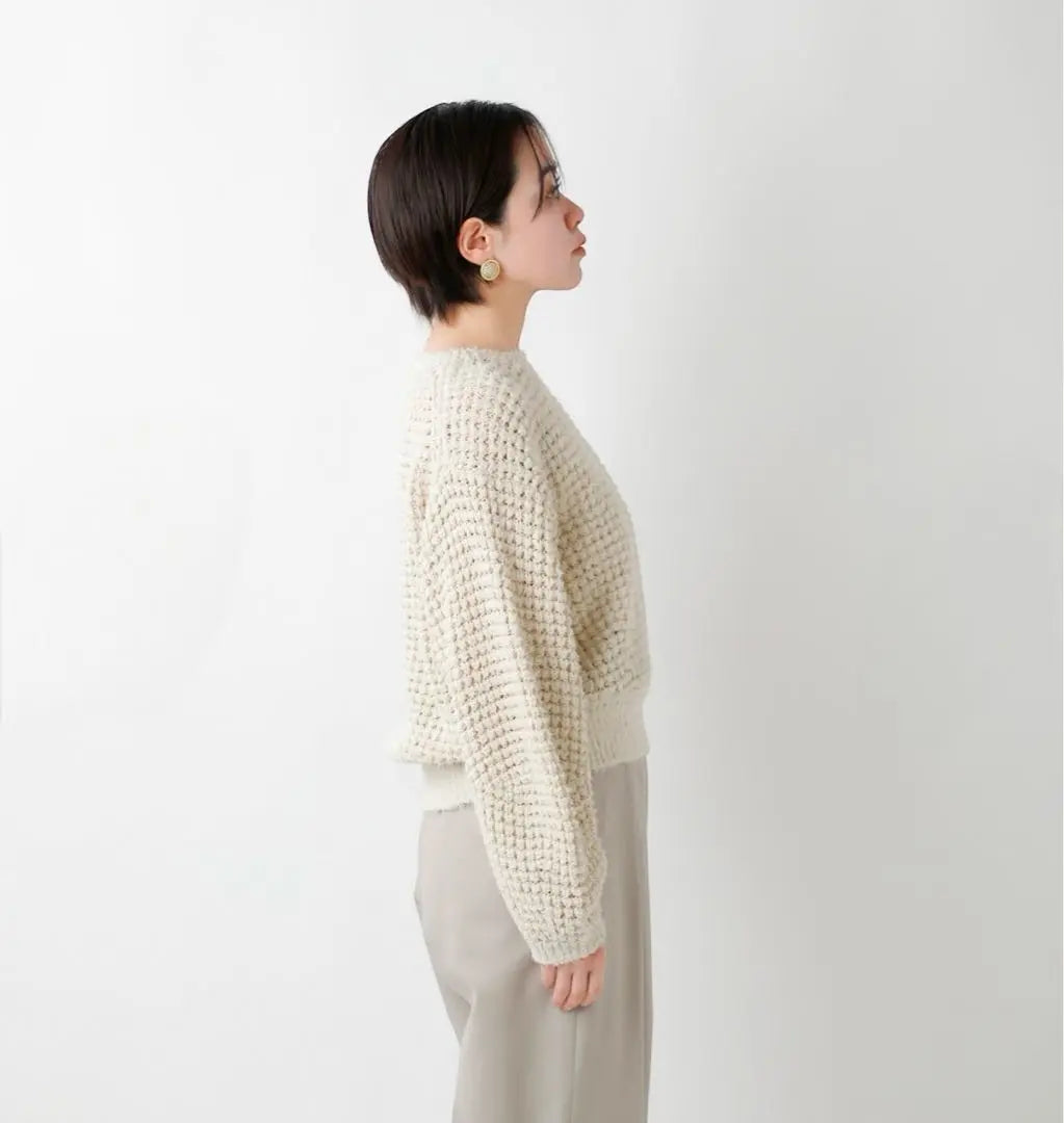 Sold out ⭐︎unfil cotton chunky waffle knit sweater