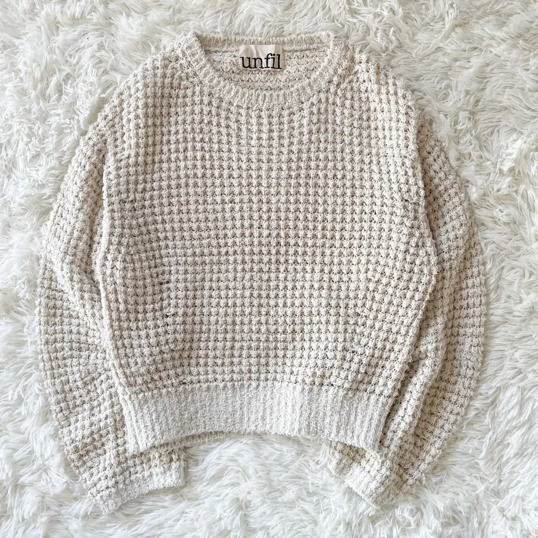 Sold out ⭐︎unfil cotton chunky waffle knit sweater