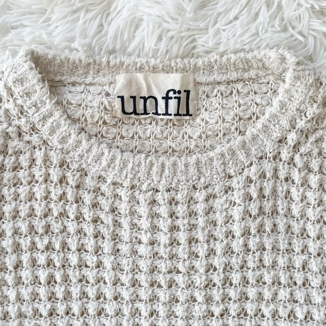 Sold out ⭐︎unfil cotton chunky waffle knit sweater