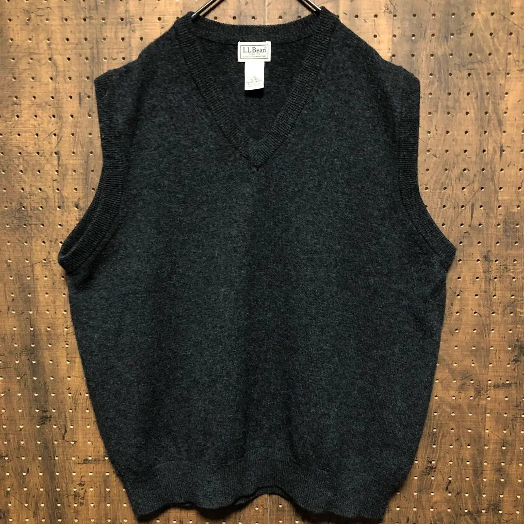 LL Bean Wool Vest Knit Size XL NC230