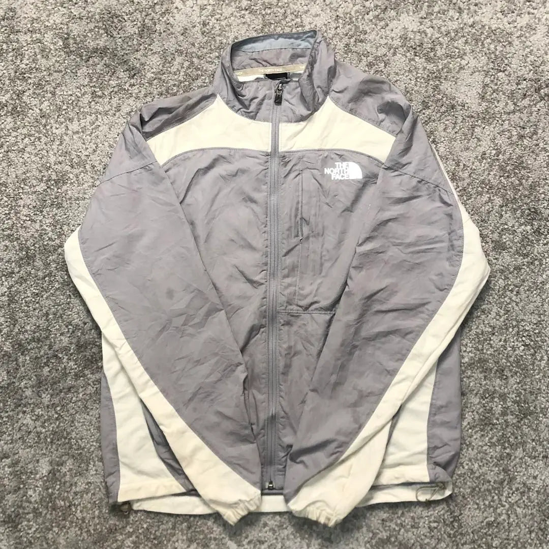 North Face Nylon Jacket Outerwear Jacket Grey White