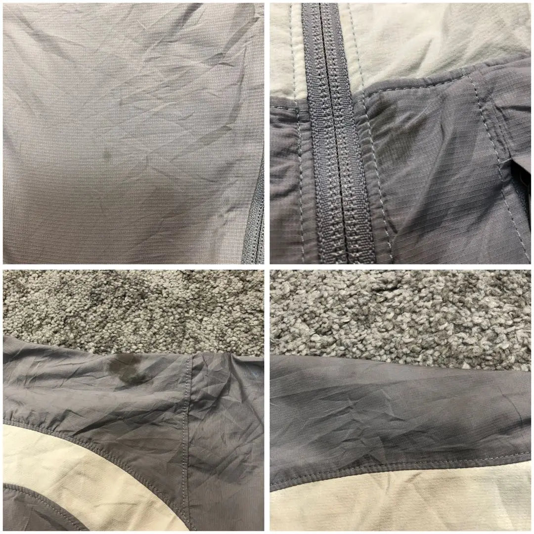 North Face Nylon Jacket Outerwear Jacket Grey White