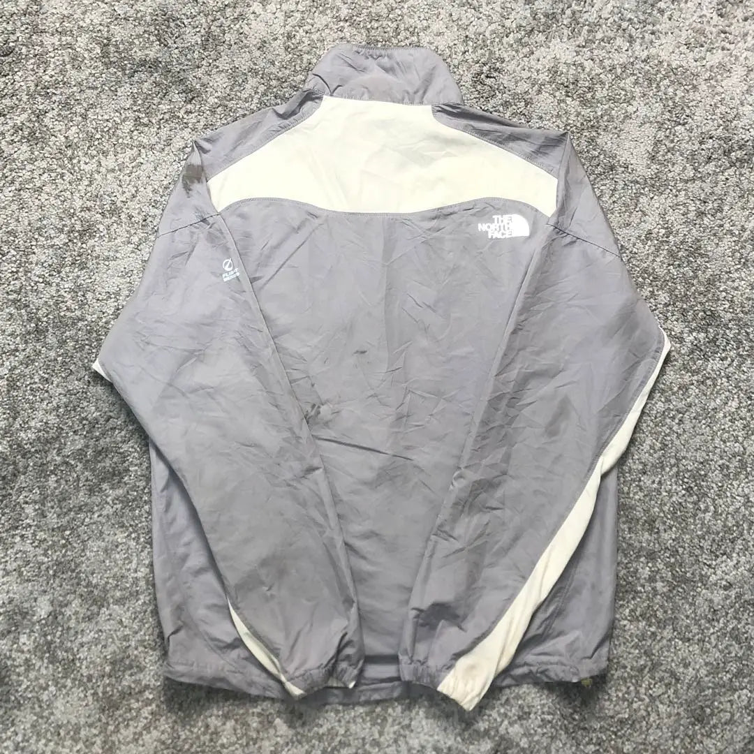 North Face Nylon Jacket Outerwear Jacket Grey White