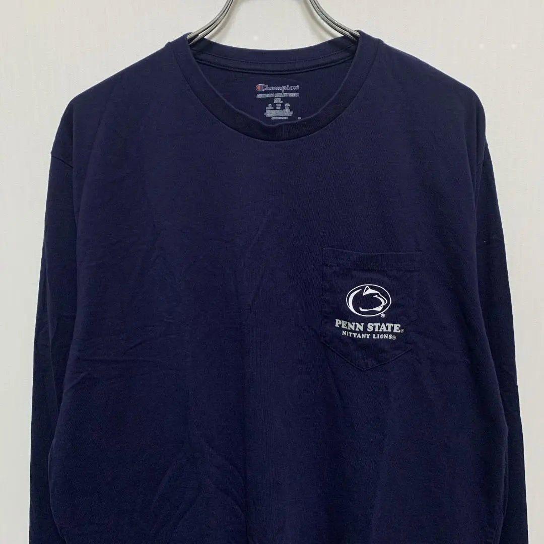 Champion CHAMPION College Logo Ron T Long Sleeve Pocket 2XL | チャンピオン　champion カレッジロゴ　ロンT 長袖　胸ポケット　2XL