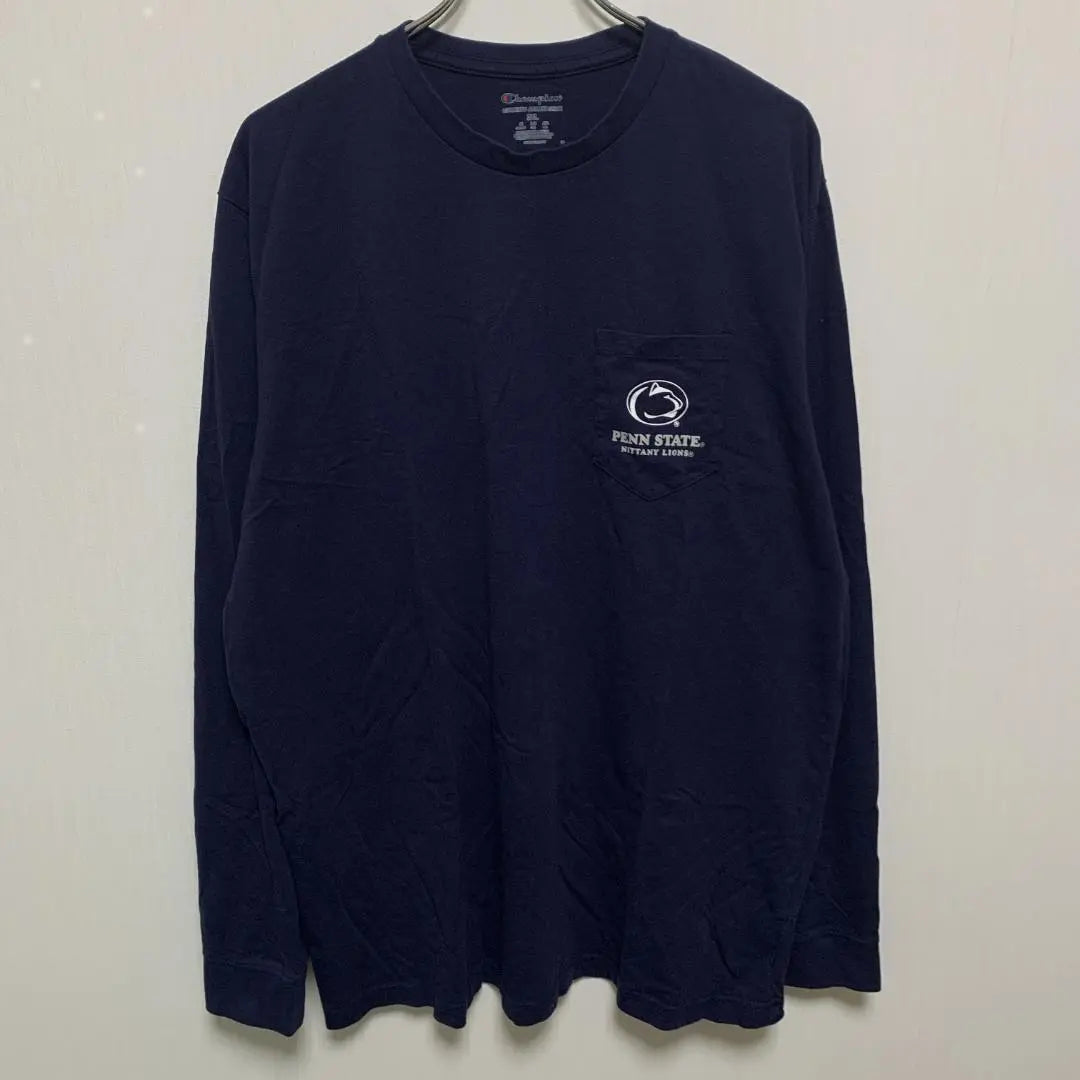 Champion CHAMPION College Logo Ron T Long Sleeve Pocket 2XL | チャンピオン　champion カレッジロゴ　ロンT 長袖　胸ポケット　2XL