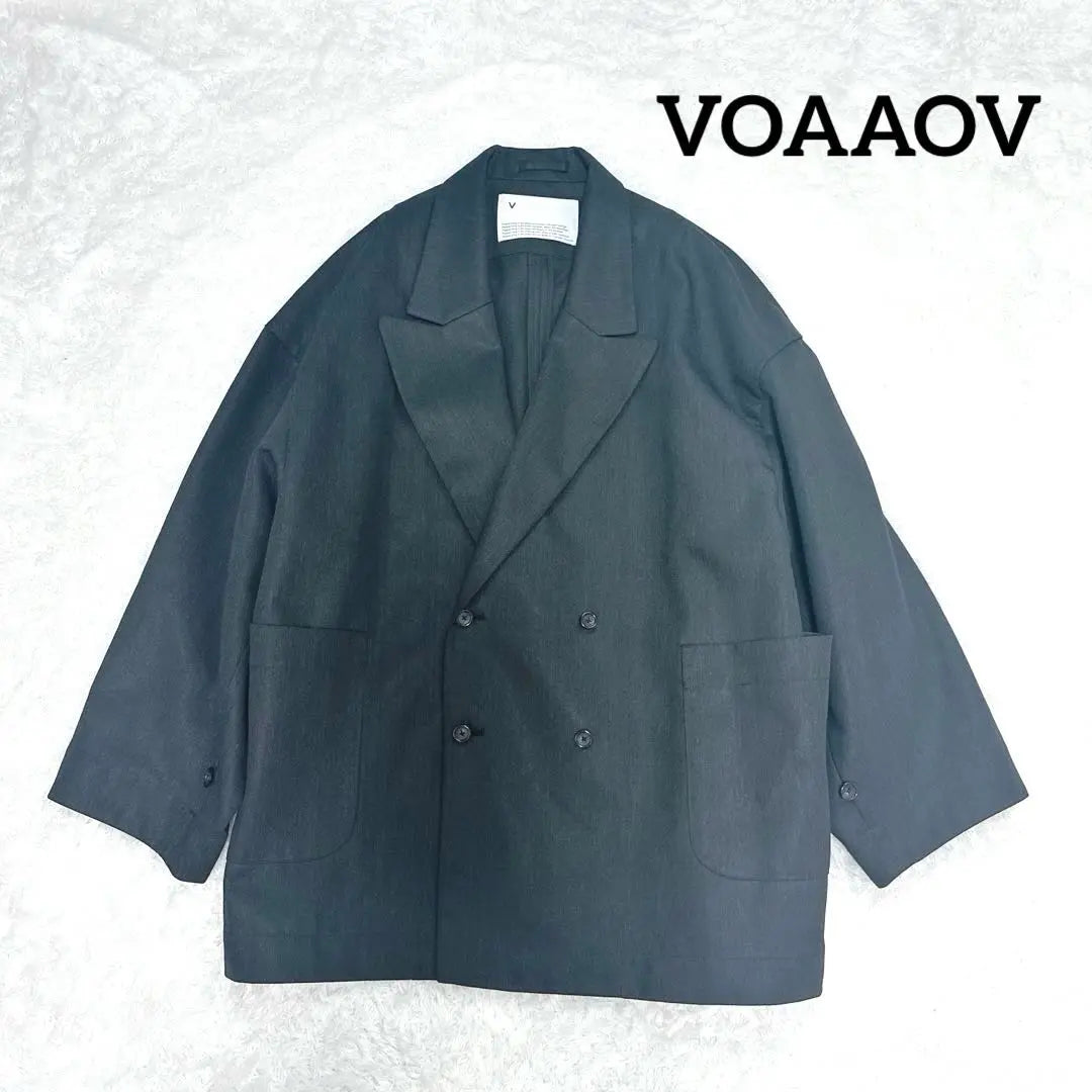 [Good condition] VOAAOV denim double jacket black