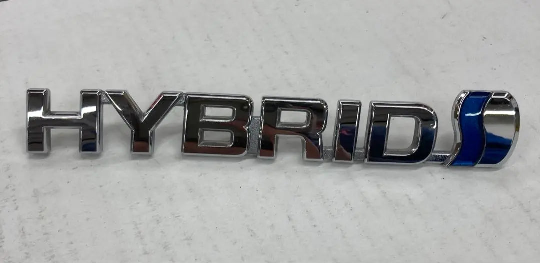 Toyota genuine hybrid emblem, 1 second-hand plated