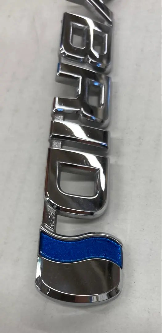 Toyota genuine hybrid emblem, 1 second-hand plated