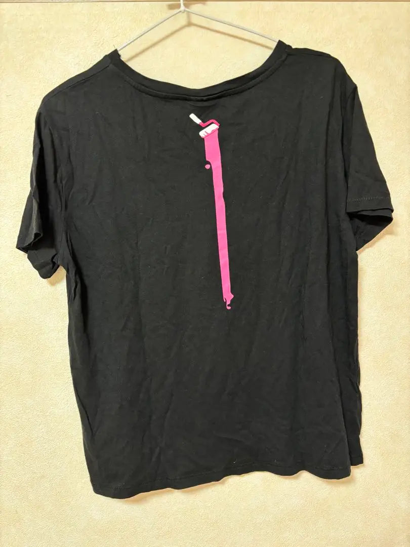 Pink Panther T -shirt Black Pink Stradivarius | ピンクパンサー Tシャツ 黒 ピンク ストラディバリウス