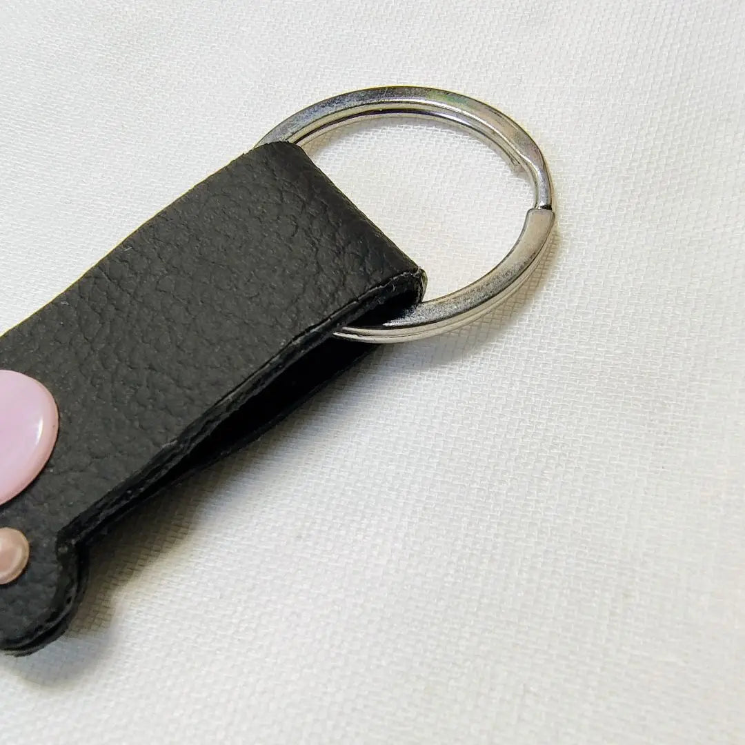 Handmade paws key chain code clip fake leather unused item