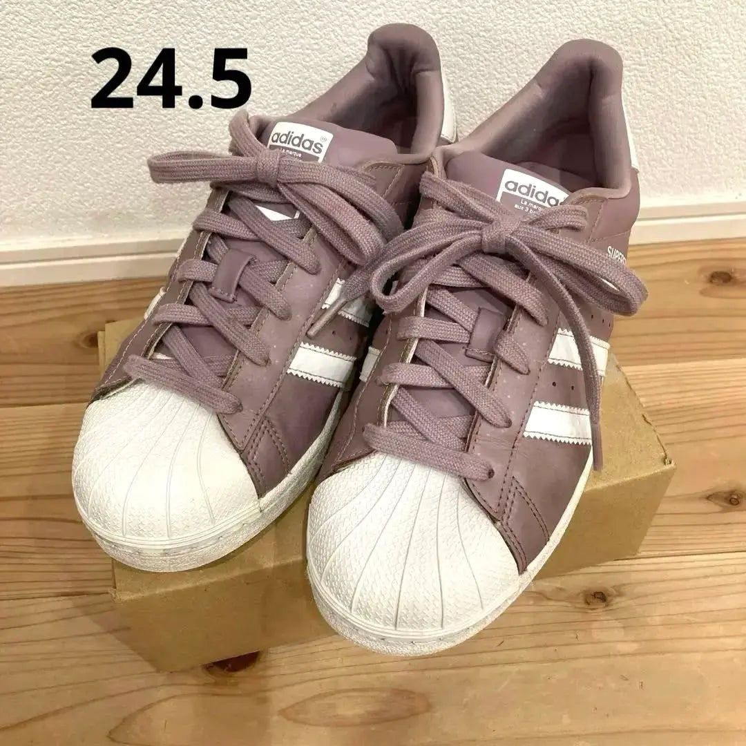 Zapatillas adidas Superstar morado y rosa para mujer