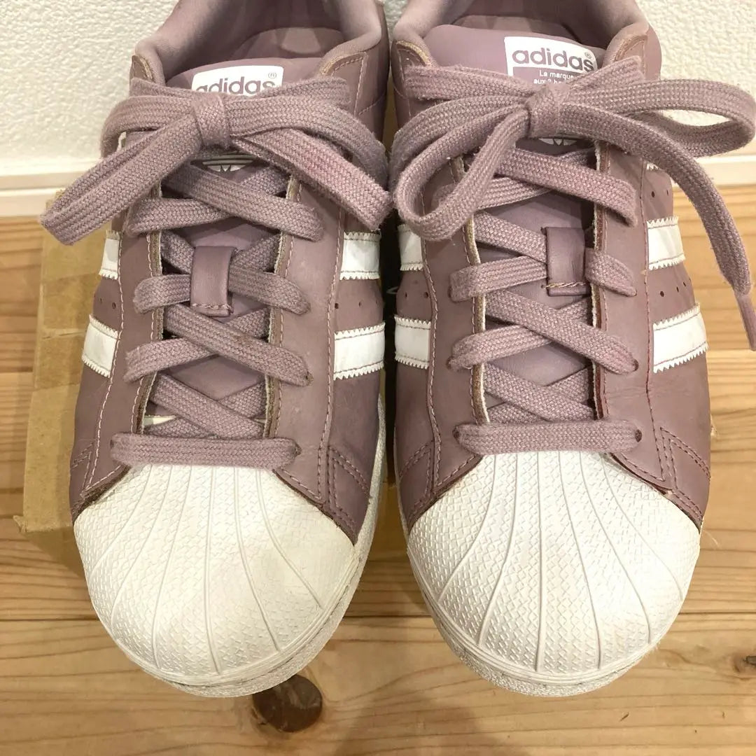 Zapatillas adidas Superstar morado y rosa para mujer