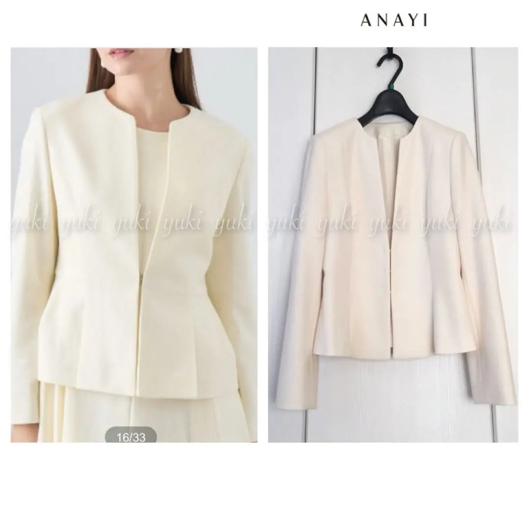 ANAYI wool peplum jacket 36