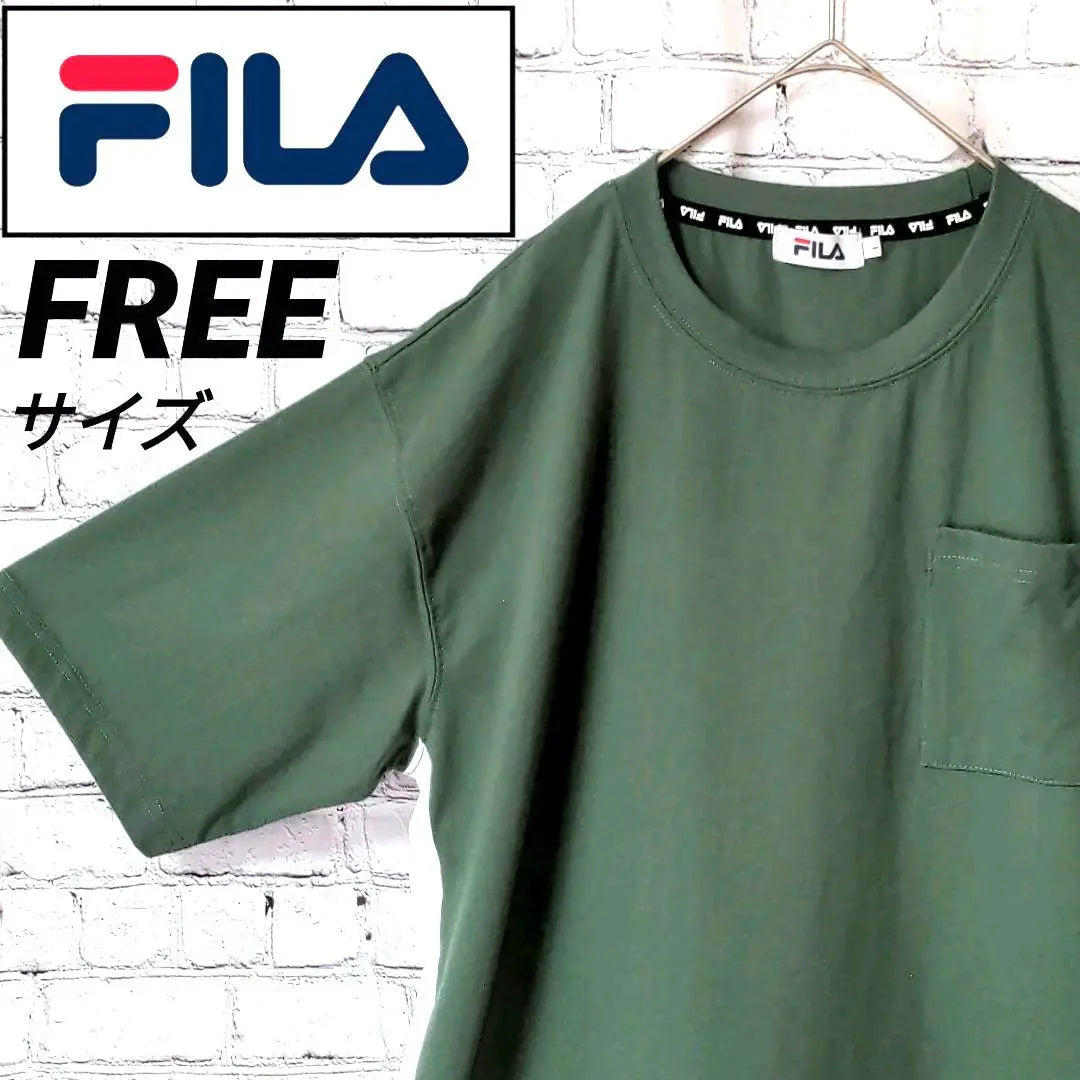 ★One-of-a-kind item★ FILA BIELLA ITALIA Fila T-shirt Green F