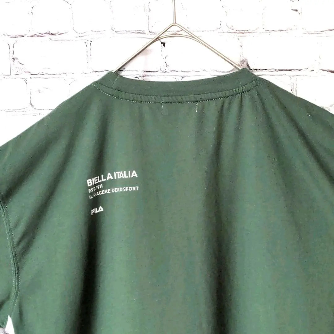 ★One-of-a-kind item★ FILA BIELLA ITALIA Fila T-shirt Green F