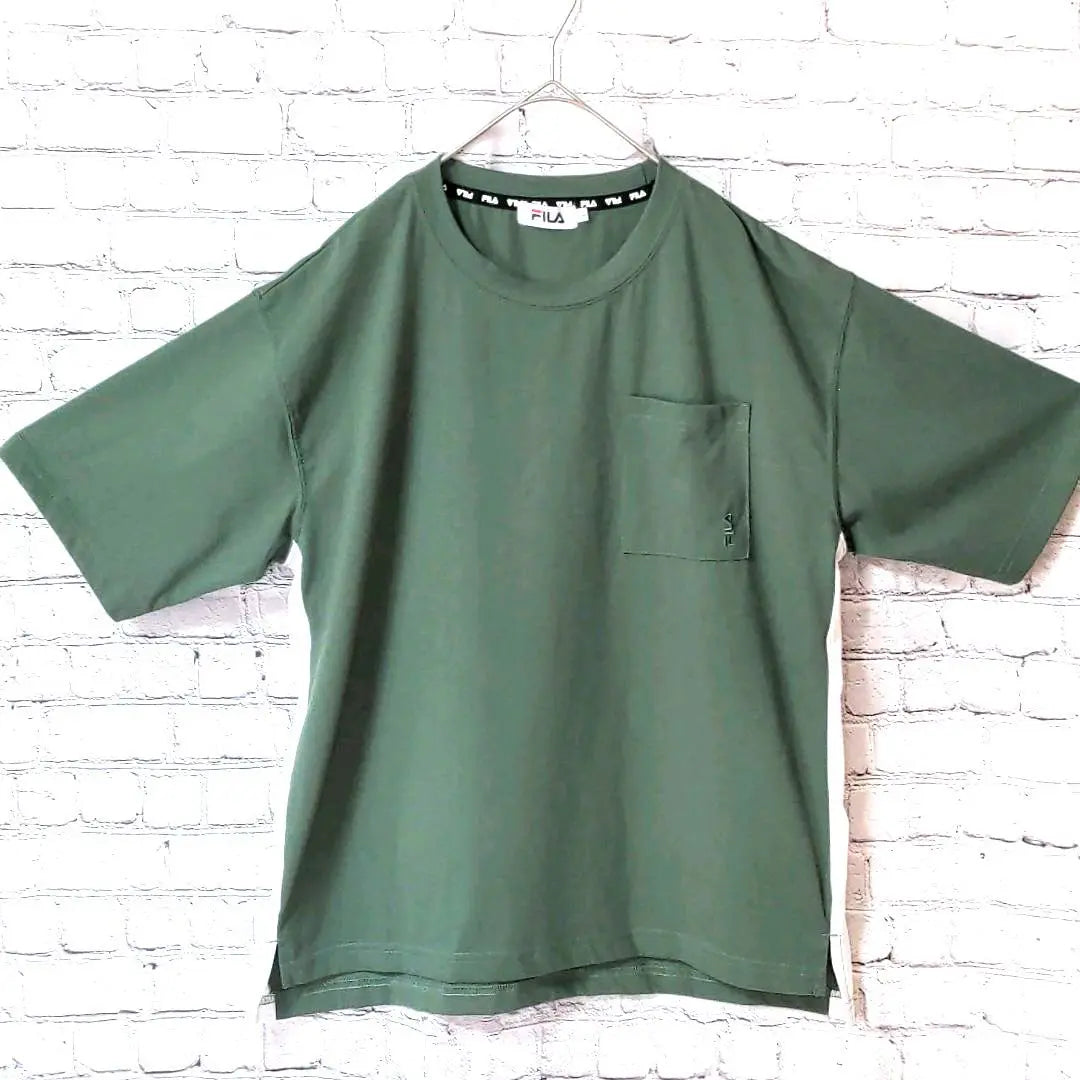 ★One-of-a-kind item★ FILA BIELLA ITALIA Fila T-shirt Green F