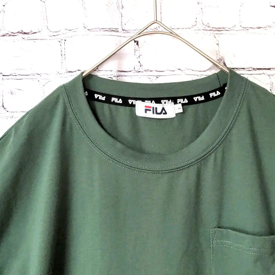 ★One-of-a-kind item★ FILA BIELLA ITALIA Fila T-shirt Green F