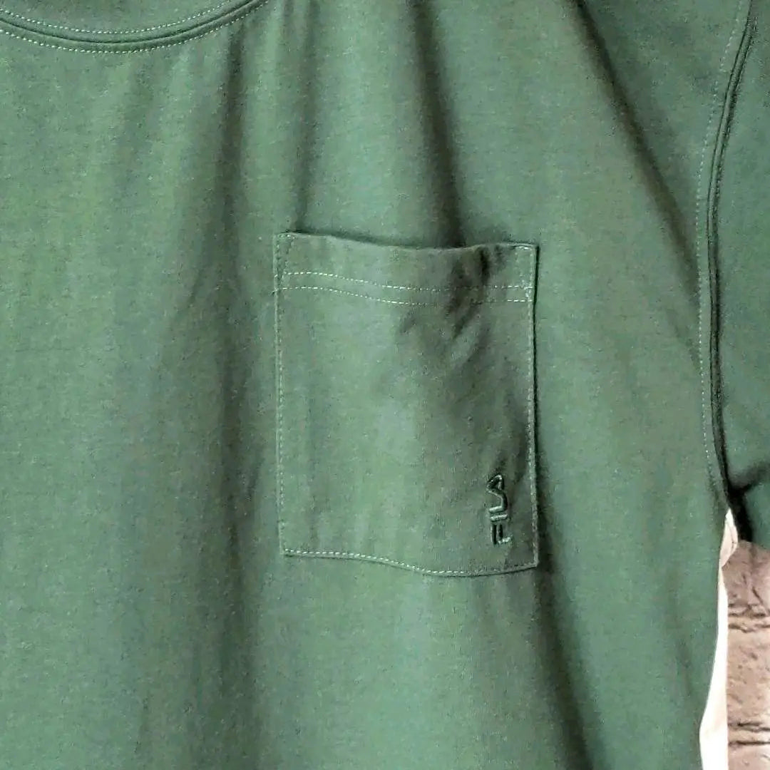 ★One-of-a-kind item★ FILA BIELLA ITALIA Fila T-shirt Green F