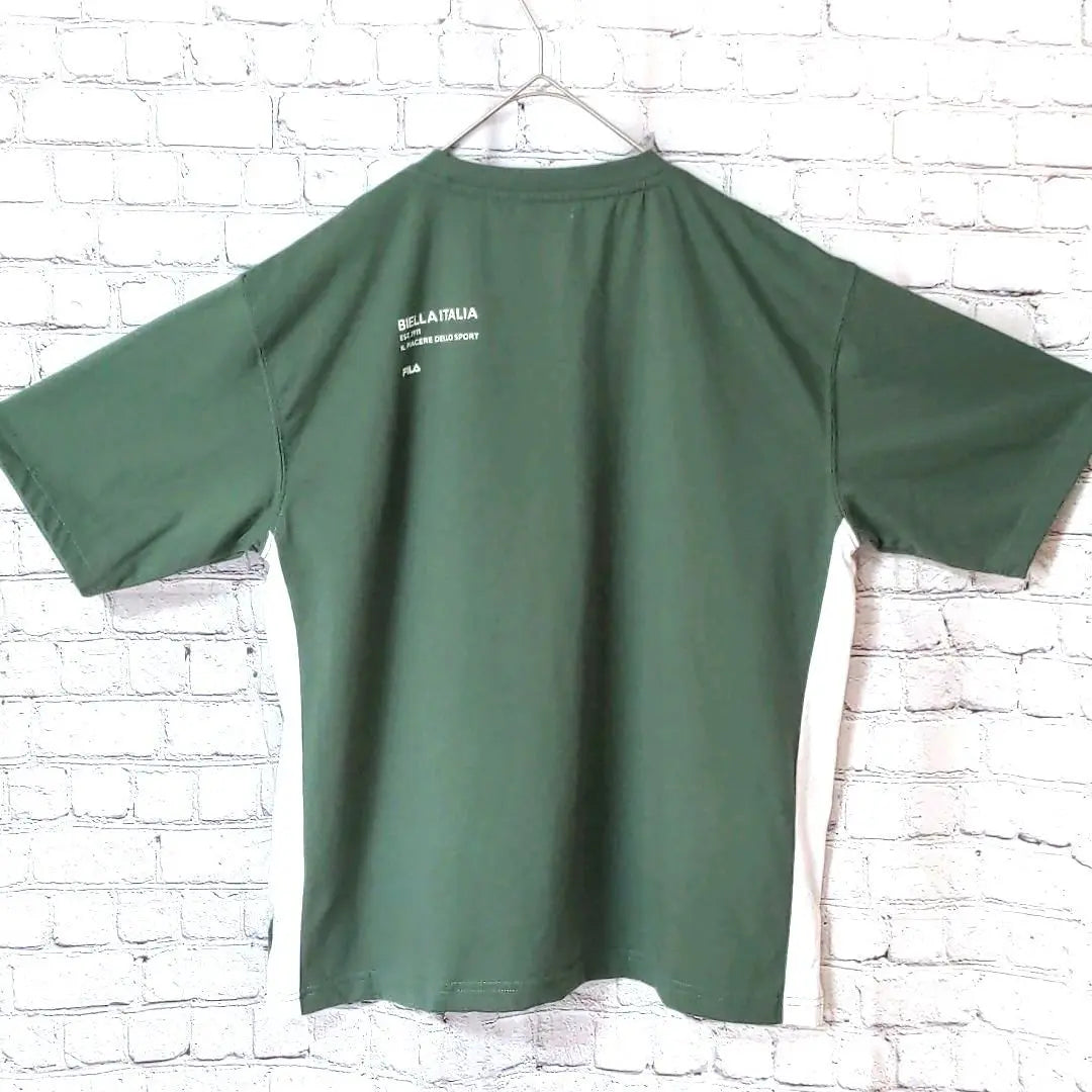 ★One-of-a-kind item★ FILA BIELLA ITALIA Fila T-shirt Green F