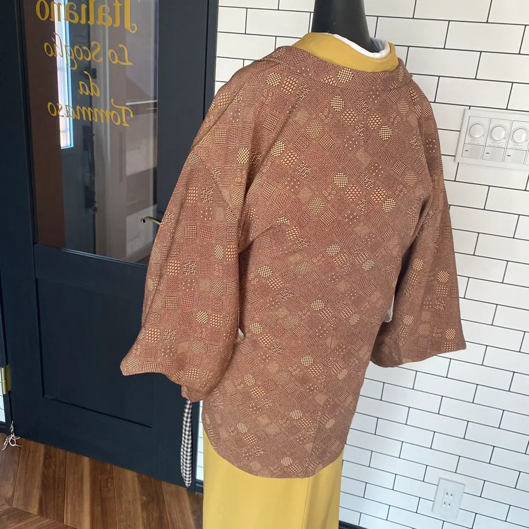 Long haori in a beautiful condition ✨ A stylish haori with a shuke pattern and Edo komon pattern, length 75