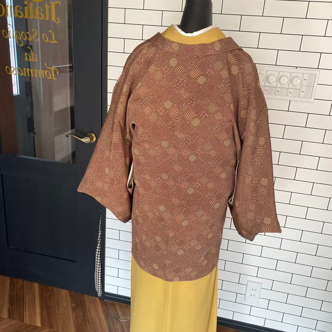 Long haori in a beautiful condition ✨ A stylish haori with a shuke pattern and Edo komon pattern, length 75