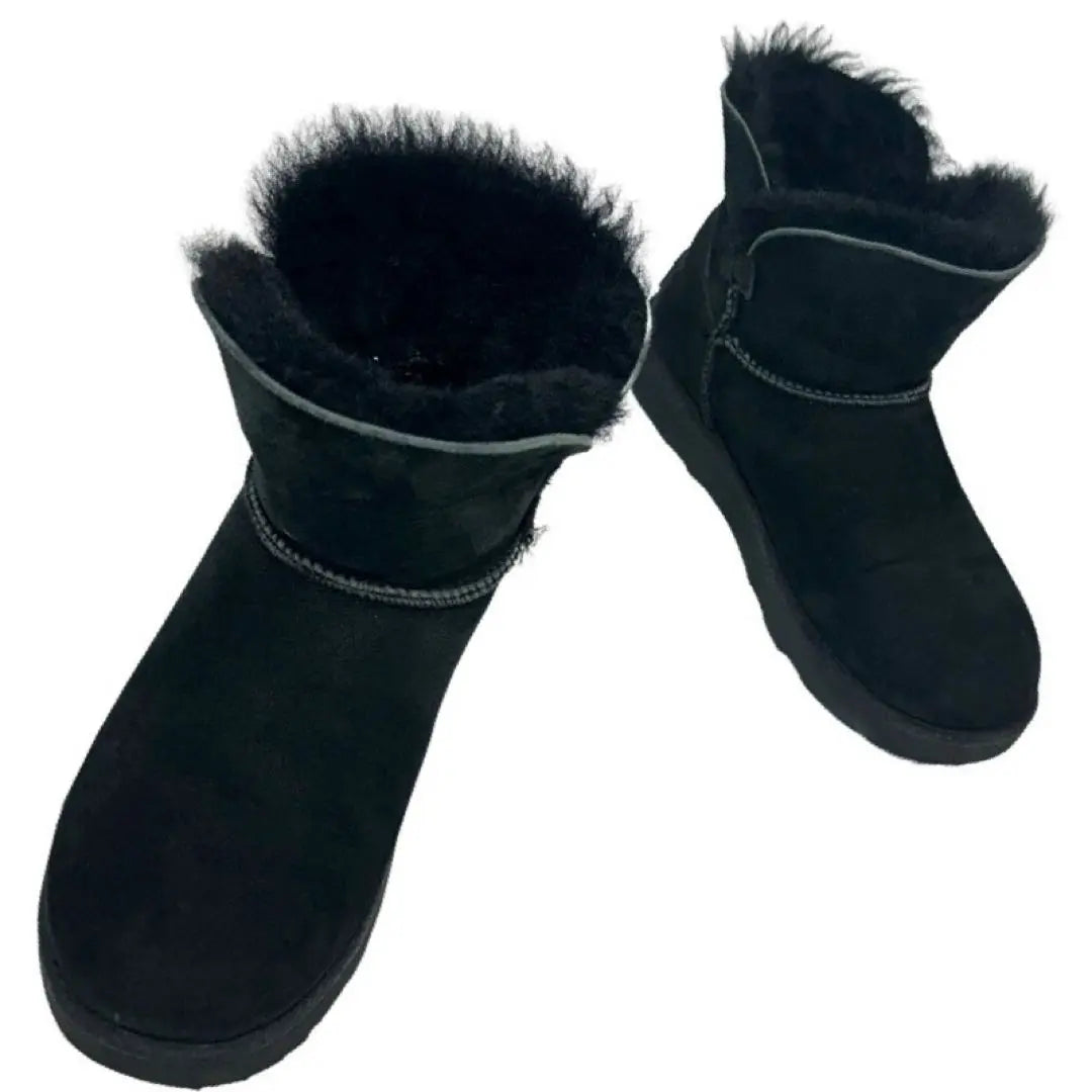 Botas UGG De Piel De Oveja 23cm Negro | UGG ムートンブーツ 23cm color