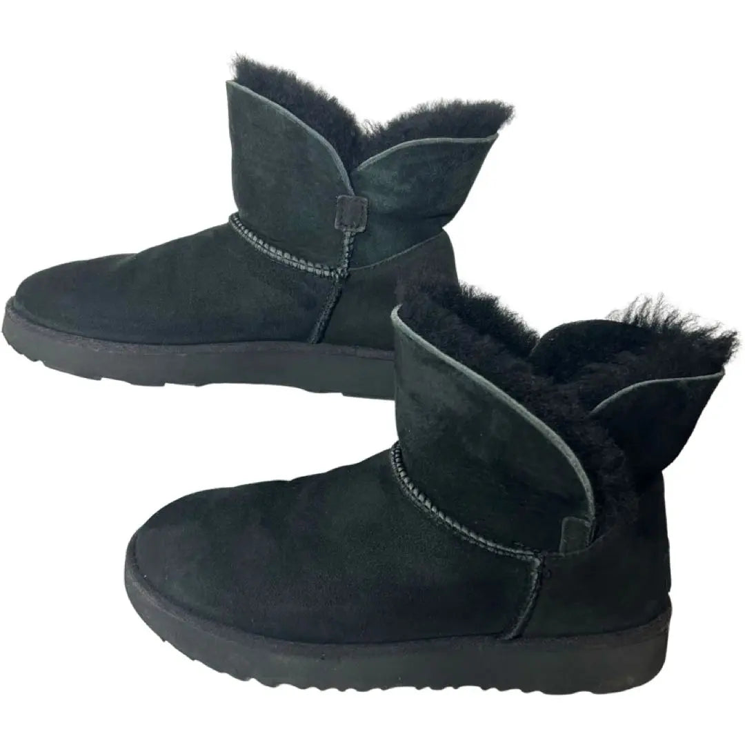 Botas UGG De Piel De Oveja 23cm Negro | UGG ムートンブーツ 23cm color