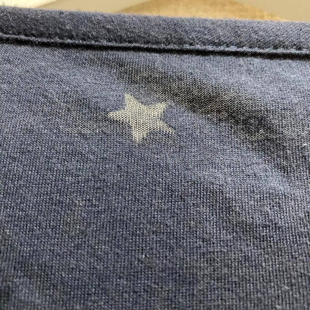 [Granif] Cut and sew T-shirt, short sleeve, star, star, cotton, elasticity, transparency | 【グラニフ】カットソー　Tシャツ　半袖　星　スター　綿　伸縮性　透け感