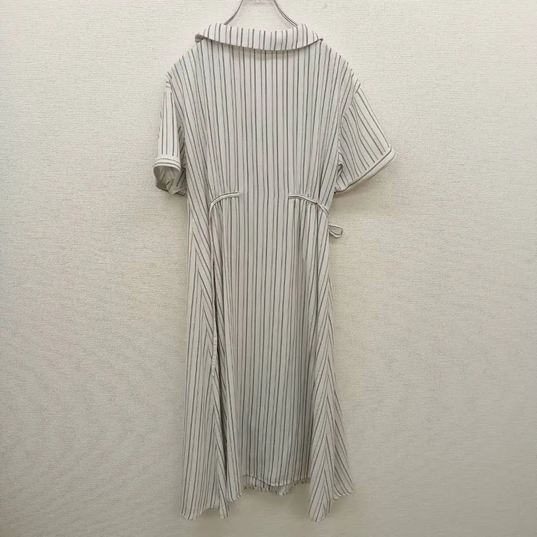 Cecil McBee (M) shirt dress *Knee length *Stripe *Open collar *