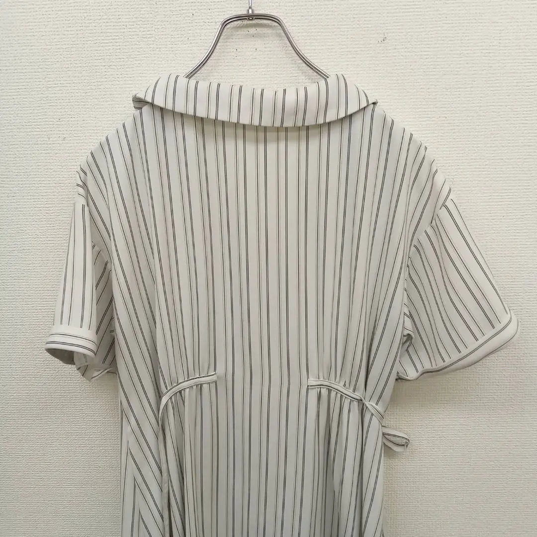 Cecil McBee (M) shirt dress *Knee length *Stripe *Open collar *