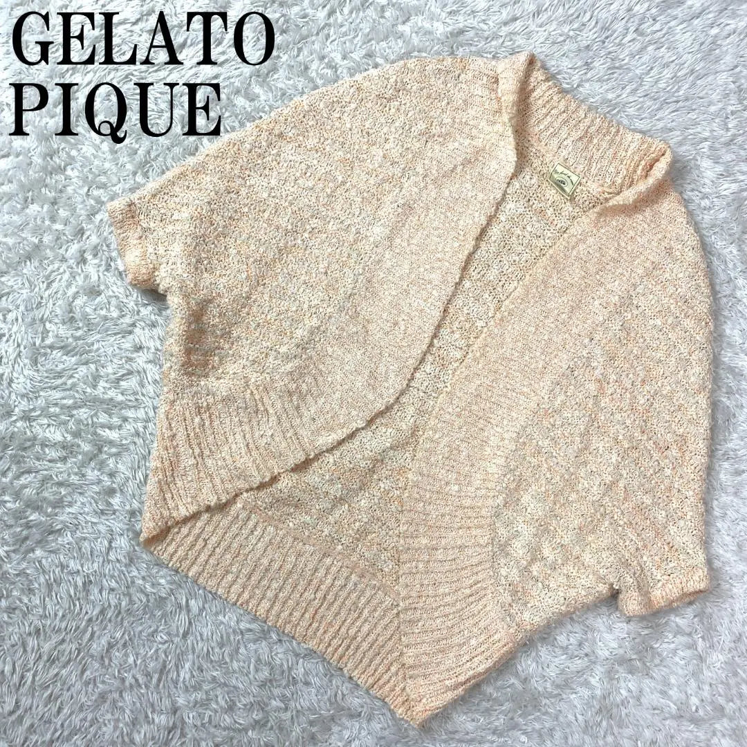 GELATO PIQUE Knit Cardigan Orange F B9449